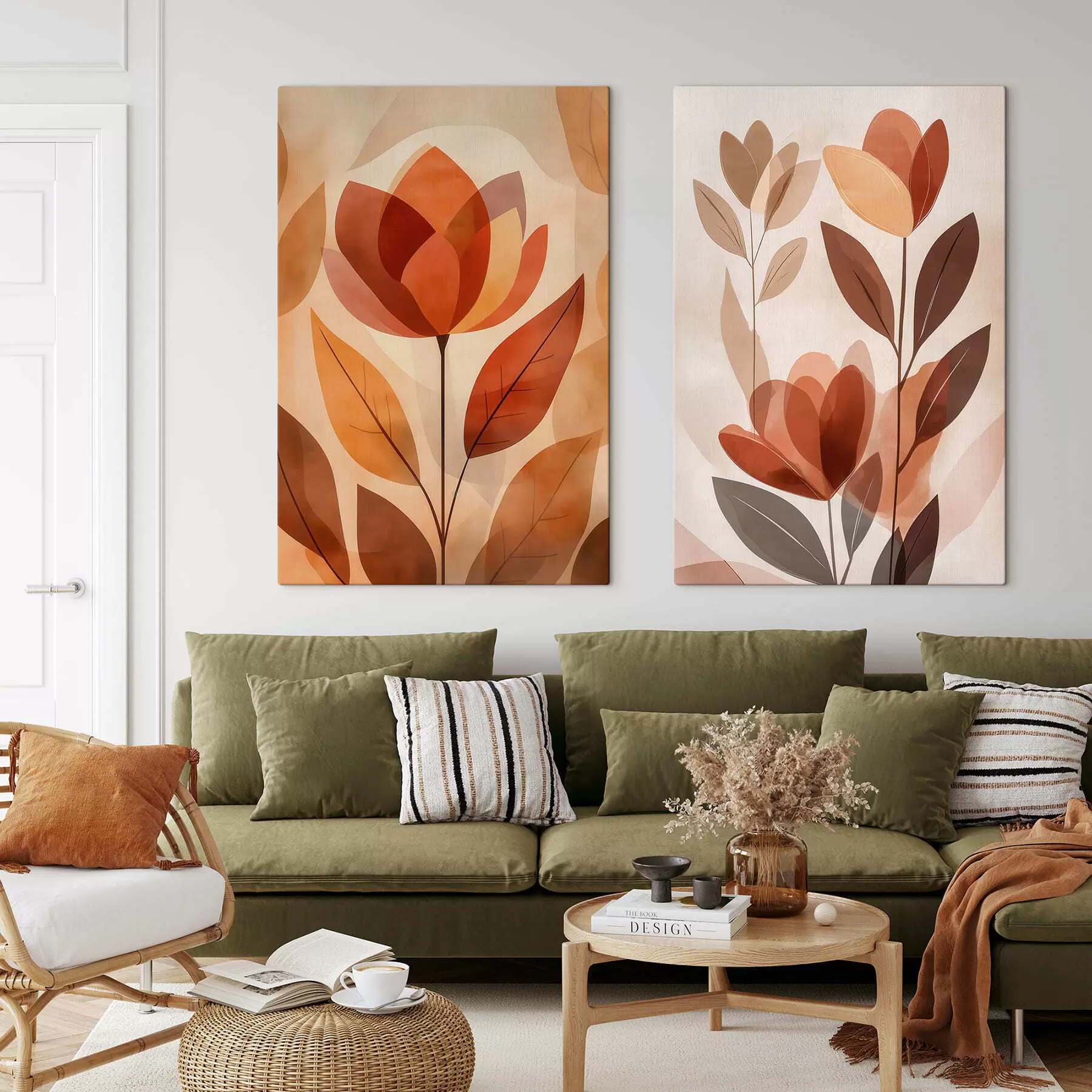  Schilderijen Boho bloemen m30308