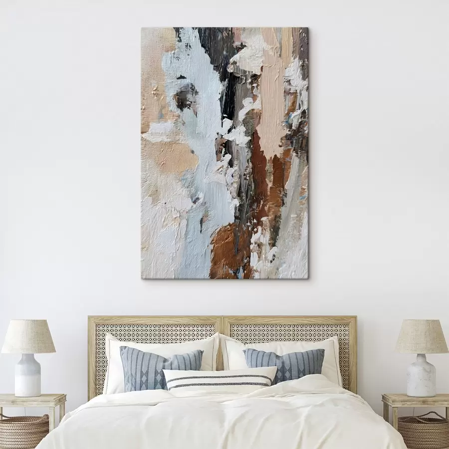  Schilderijen expressieve abstractie; imitatie van verf s48783