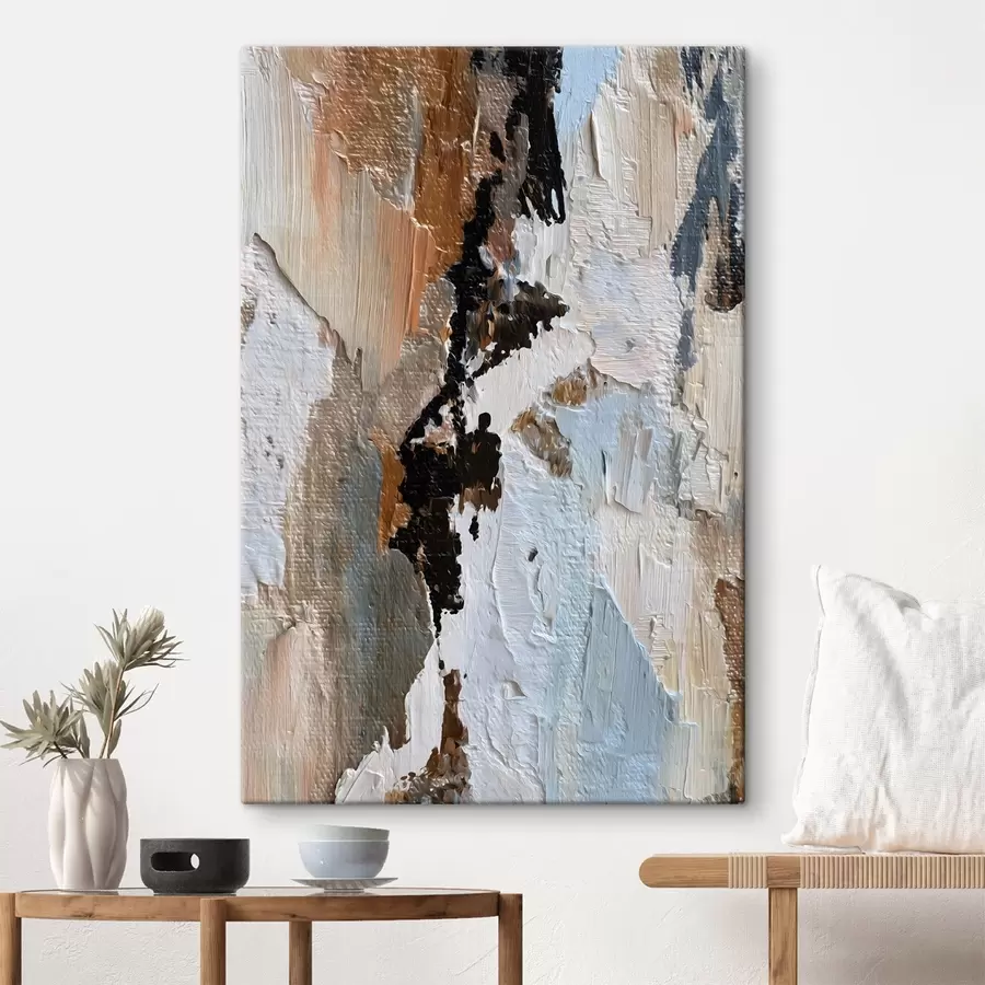  Schilderijen expressieve abstractie; imitatie van verf s48784