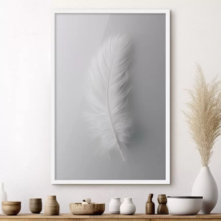 Fotobehang een elegante zwanenveer f48782