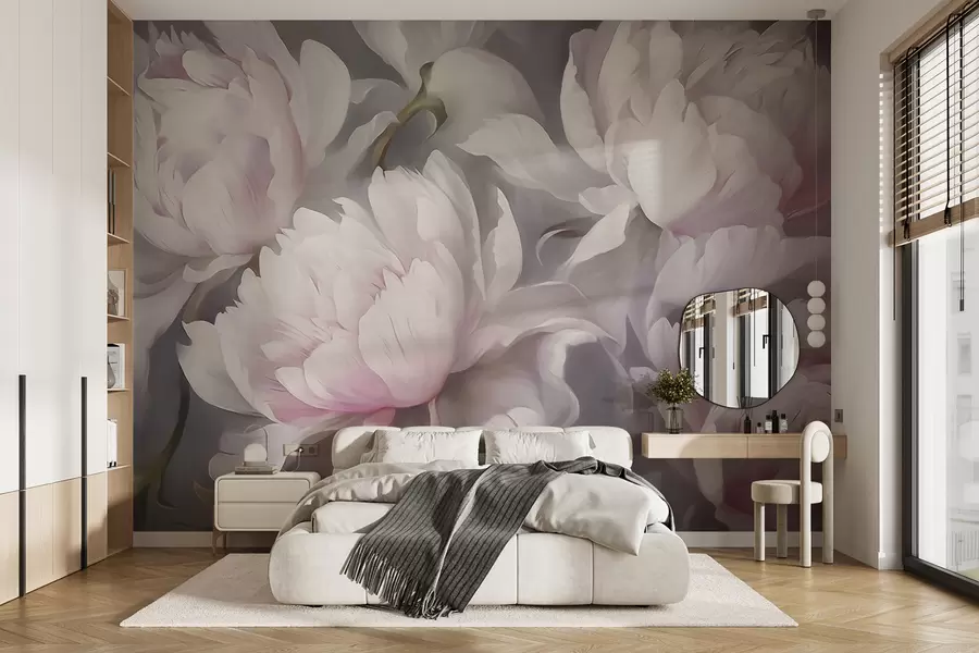 Fotobehang Pastelkleurige bloemen w09760