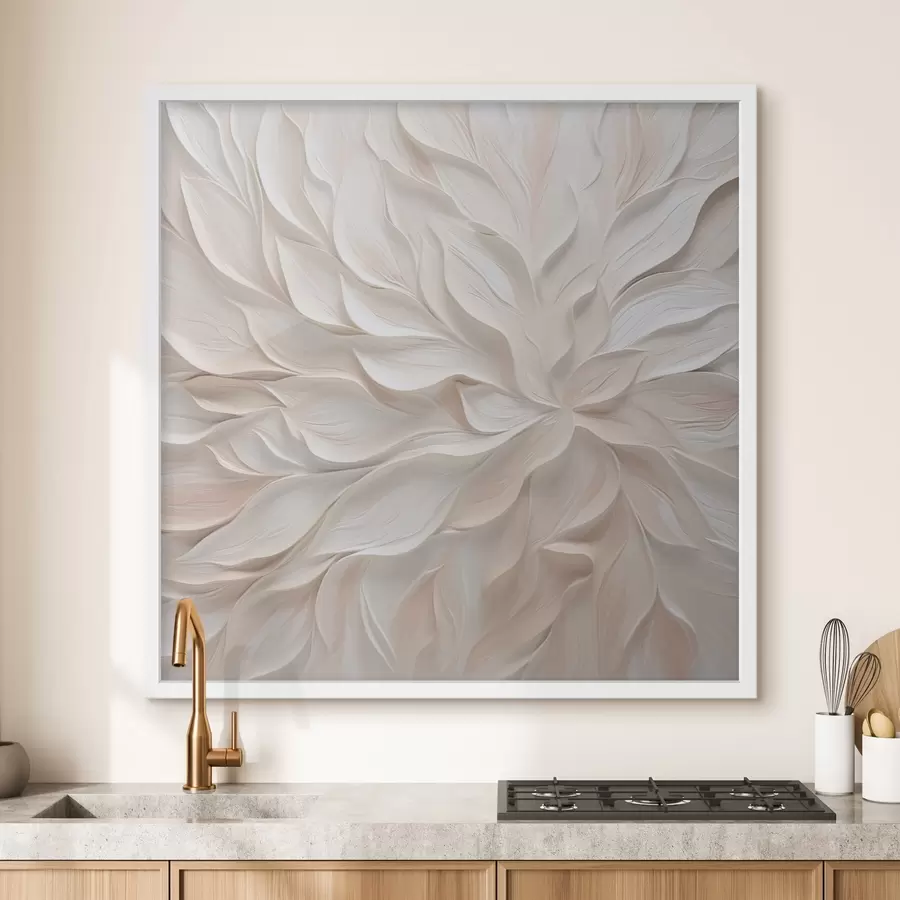 Fotobehang Abstracte bloemblaadjes, geïnspireerd op de schilderkunst f48759