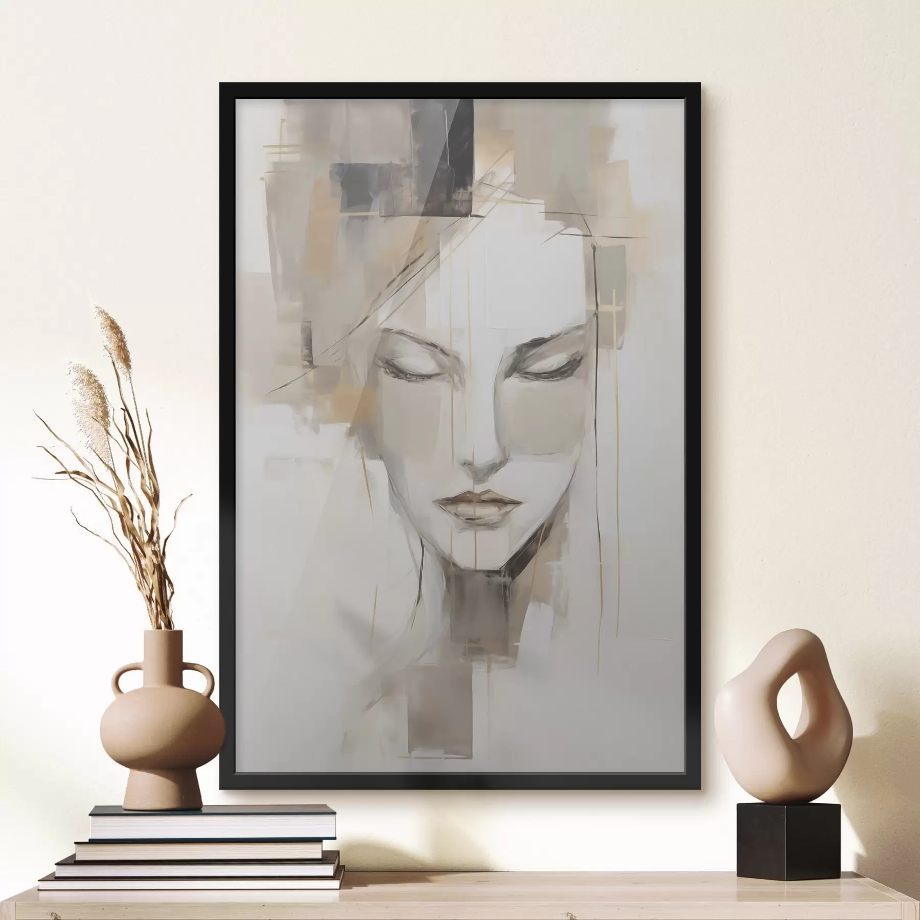  Schilderijen Abstract vrouwenportret f48761