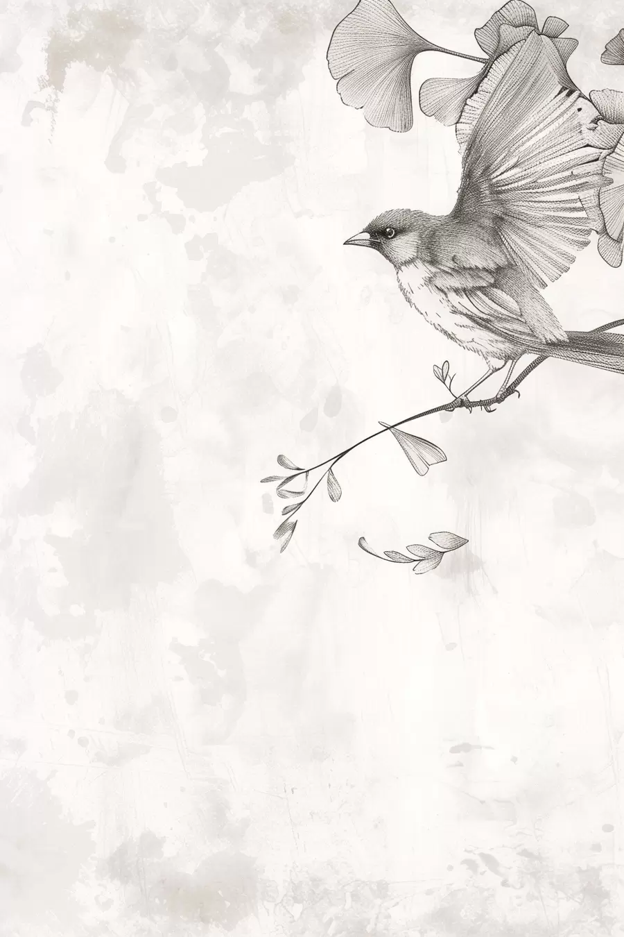  Schilderijen Vogel op takken s48907