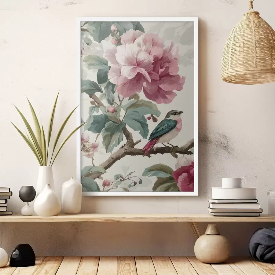 Fotobehang Roze accent f48914