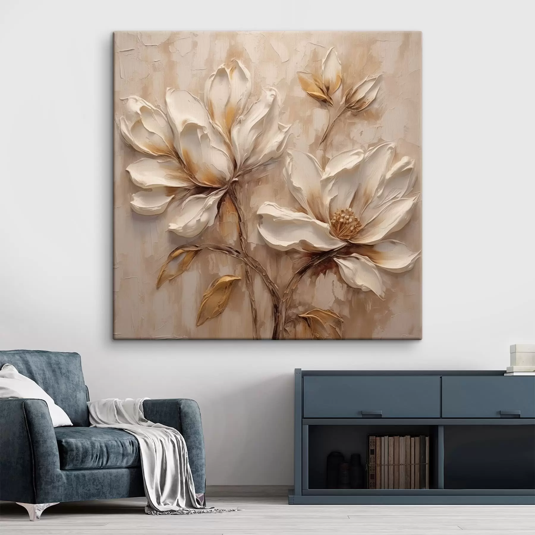  Schilderijen Vintage bloemen s48931