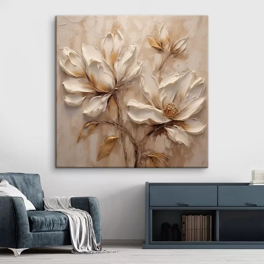  Schilderijen Vintage bloemen s48931