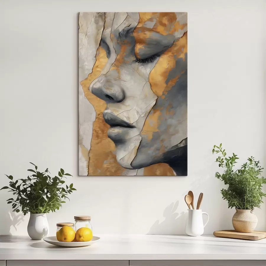  Schilderijen Abstract portret van een gezicht s48951