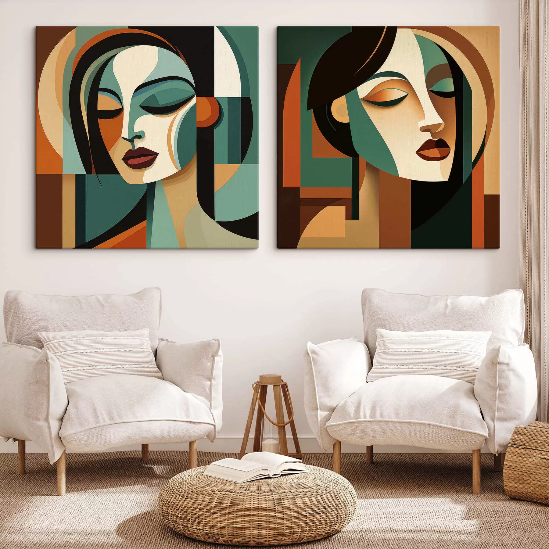  Schilderijen Abstracte portretten m30403