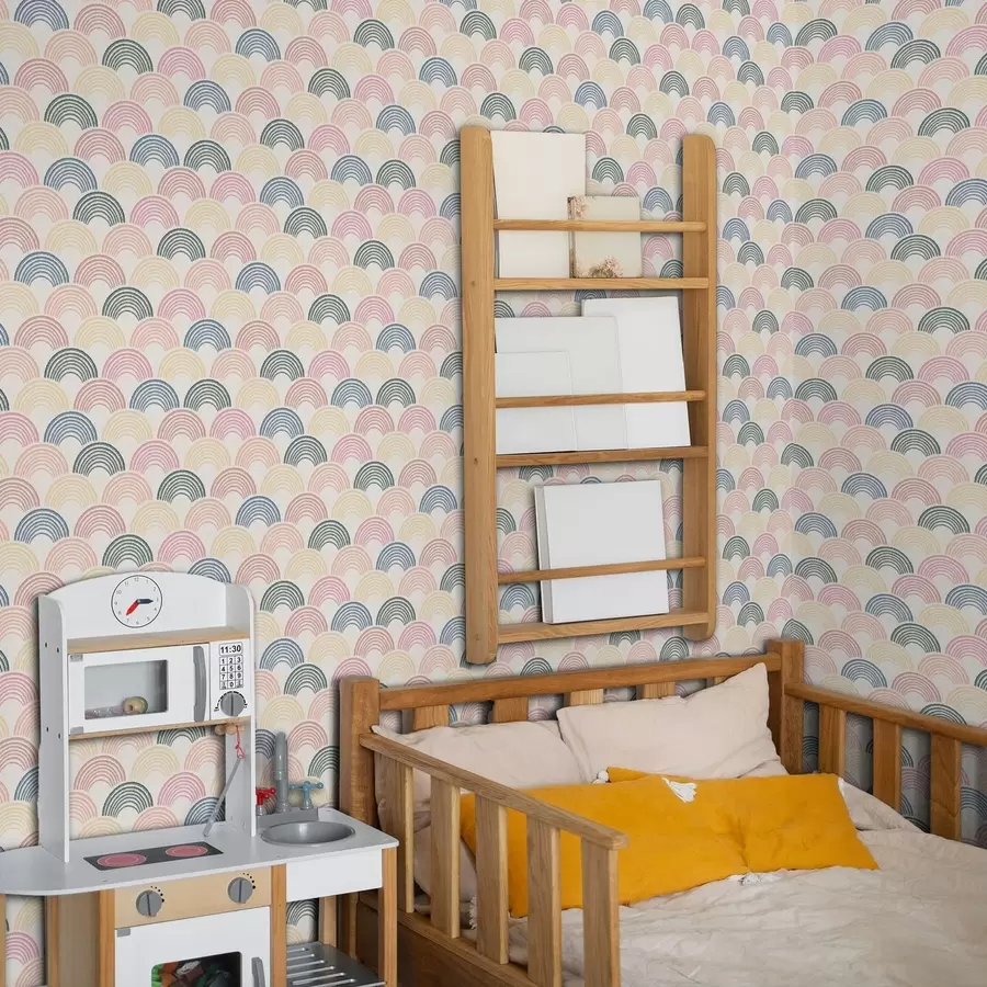 Fotobehang Veelkleurige bogen in een herhalend patroon a01164