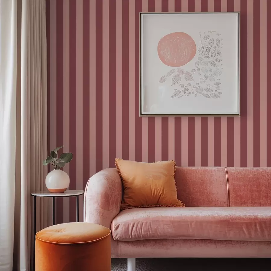 Fotobehang Roze en lichte verticale strepen a01179v3