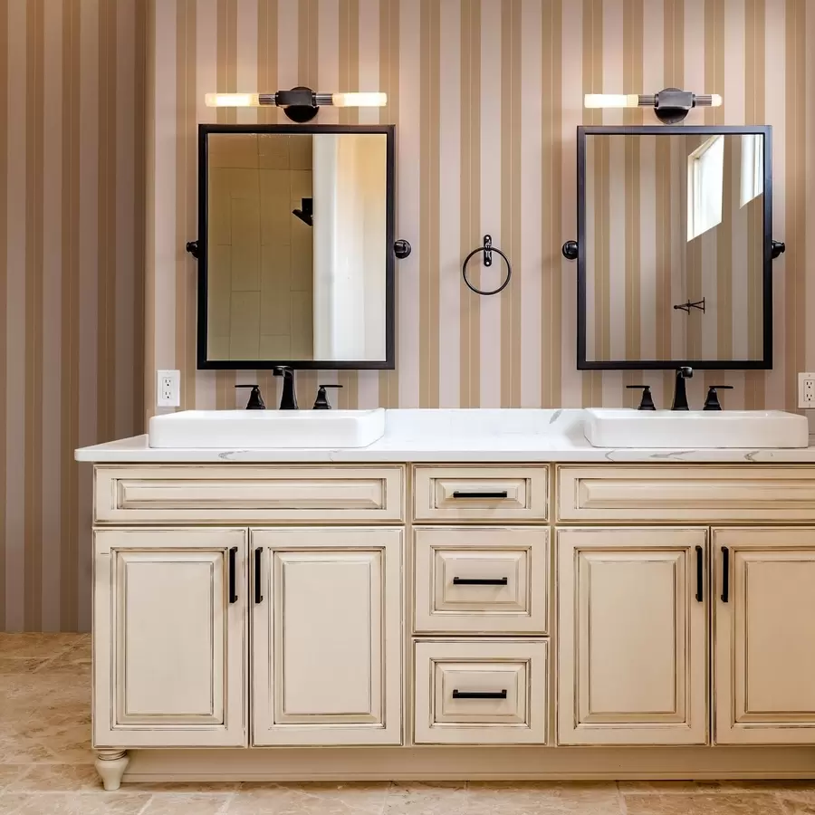 Fotobehang Beige en lichtbruine verticale strepen a01181v1