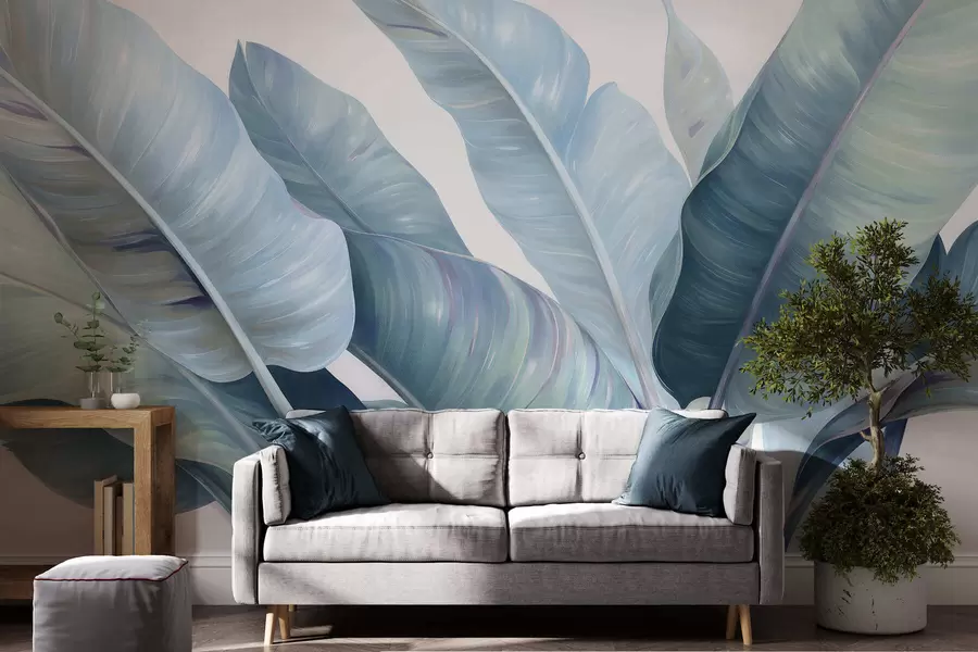 Fotobehang Grote bananenbladeren w05499v1