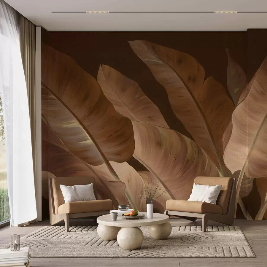 Fotobehang Grote bananenbladeren w05499v2