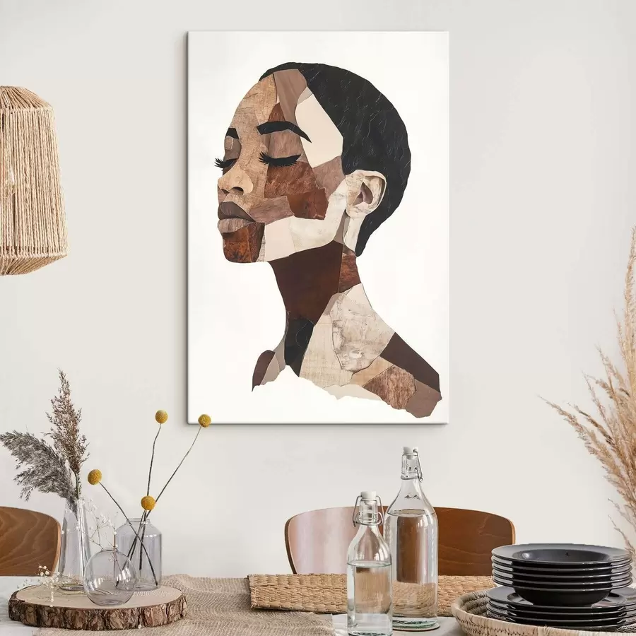  Schilderijen Abstract portret van een vrouw s48923