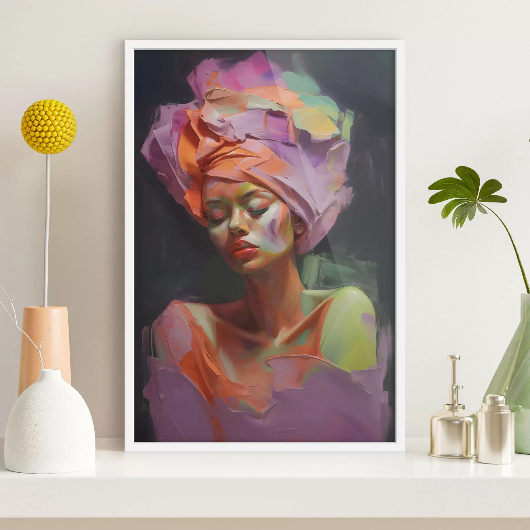 Fotobehang Portret van een vrouw f48927