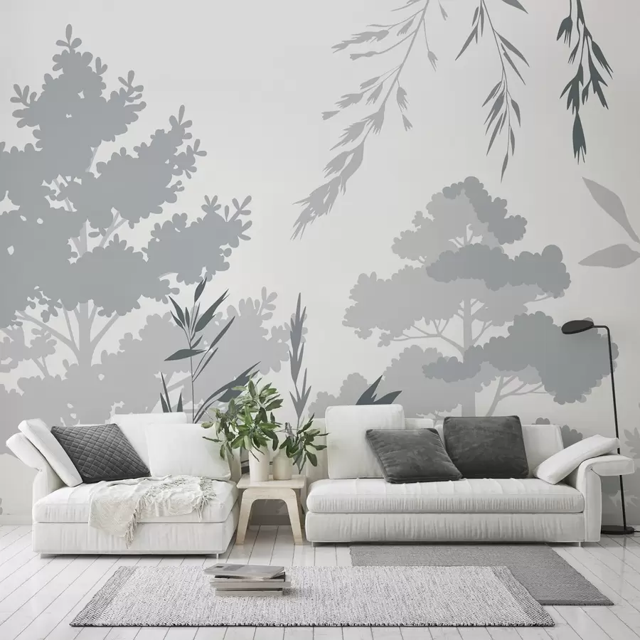 Fotobehang Bomen en grassen w05551v2