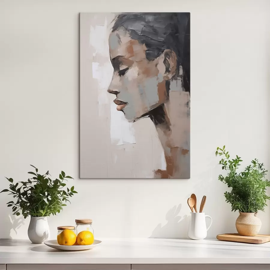  Schilderijen Abstract vrouwelijk portret, imitatie van een schilderij s48976