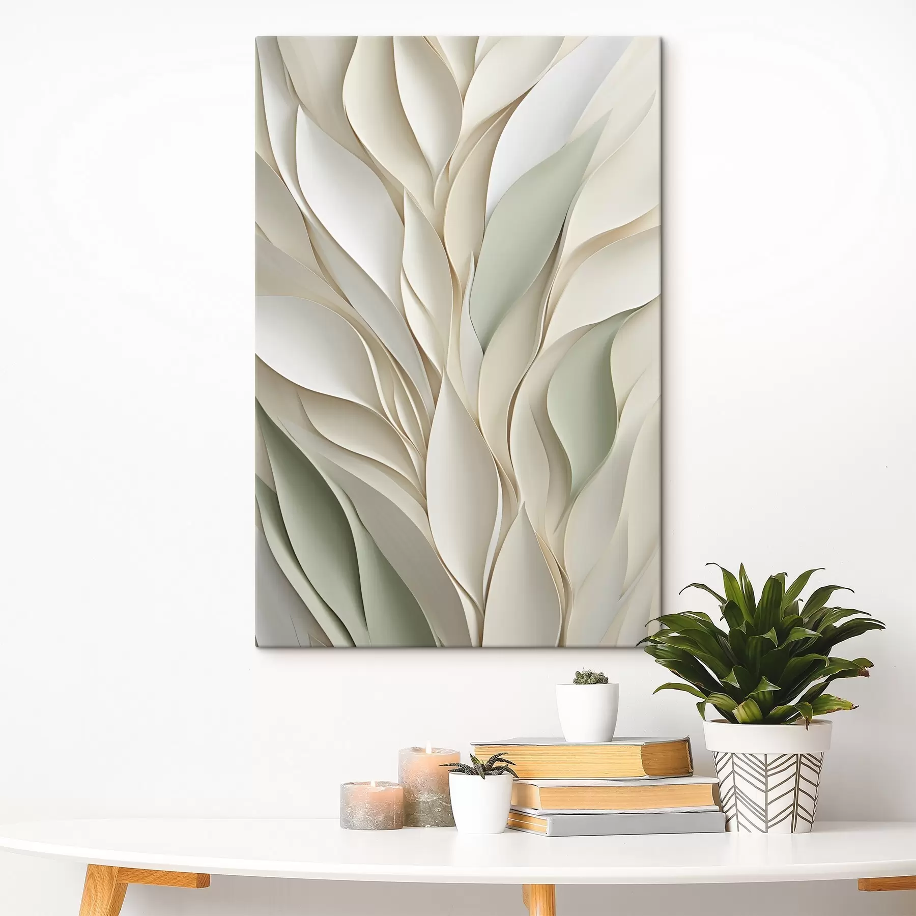  Schilderijen Abstracte plantencompositie s48986