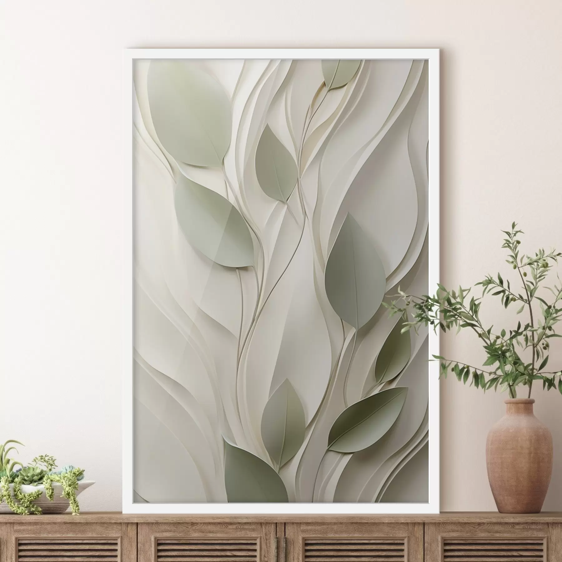 Fotobehang Abstracte plantencompositie f48985