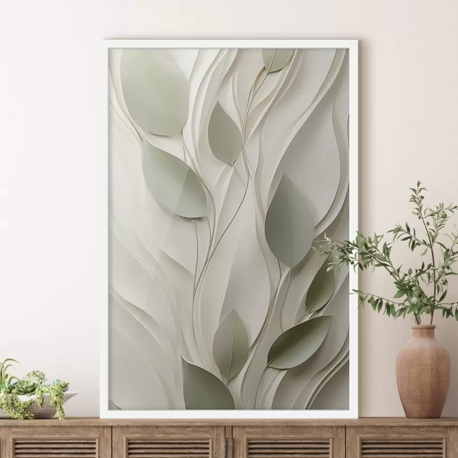 Fotobehang Abstracte plantencompositie f48985