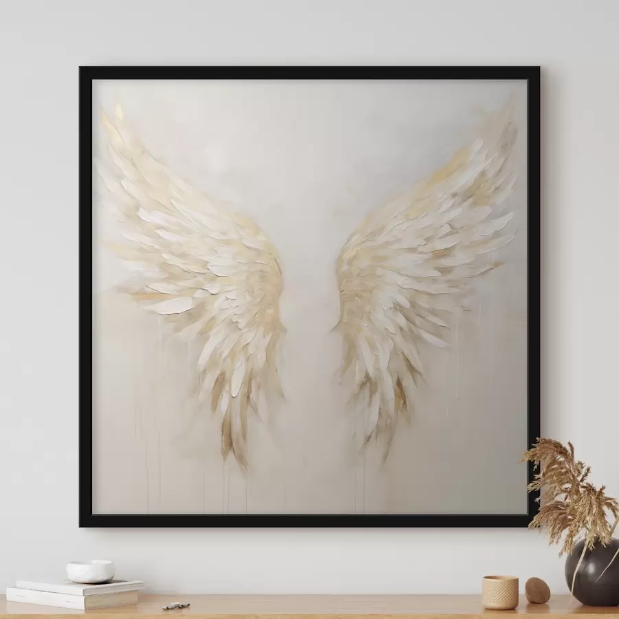 Fotobehang Abstracte engelenvleugels f48988