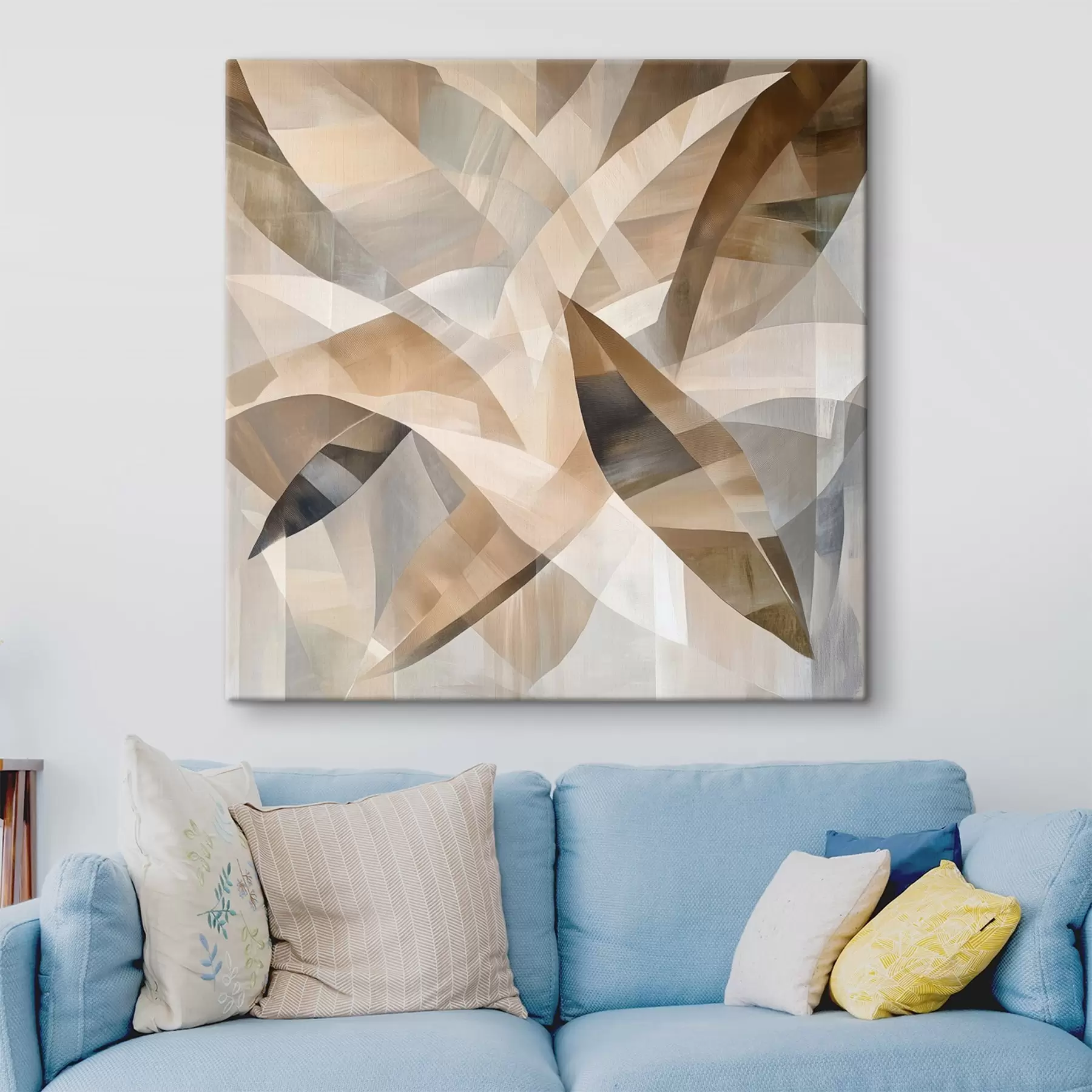  Schilderijen Plantmotieven in warme, natuurlijke tinten in een artistieke posterstijl s48847