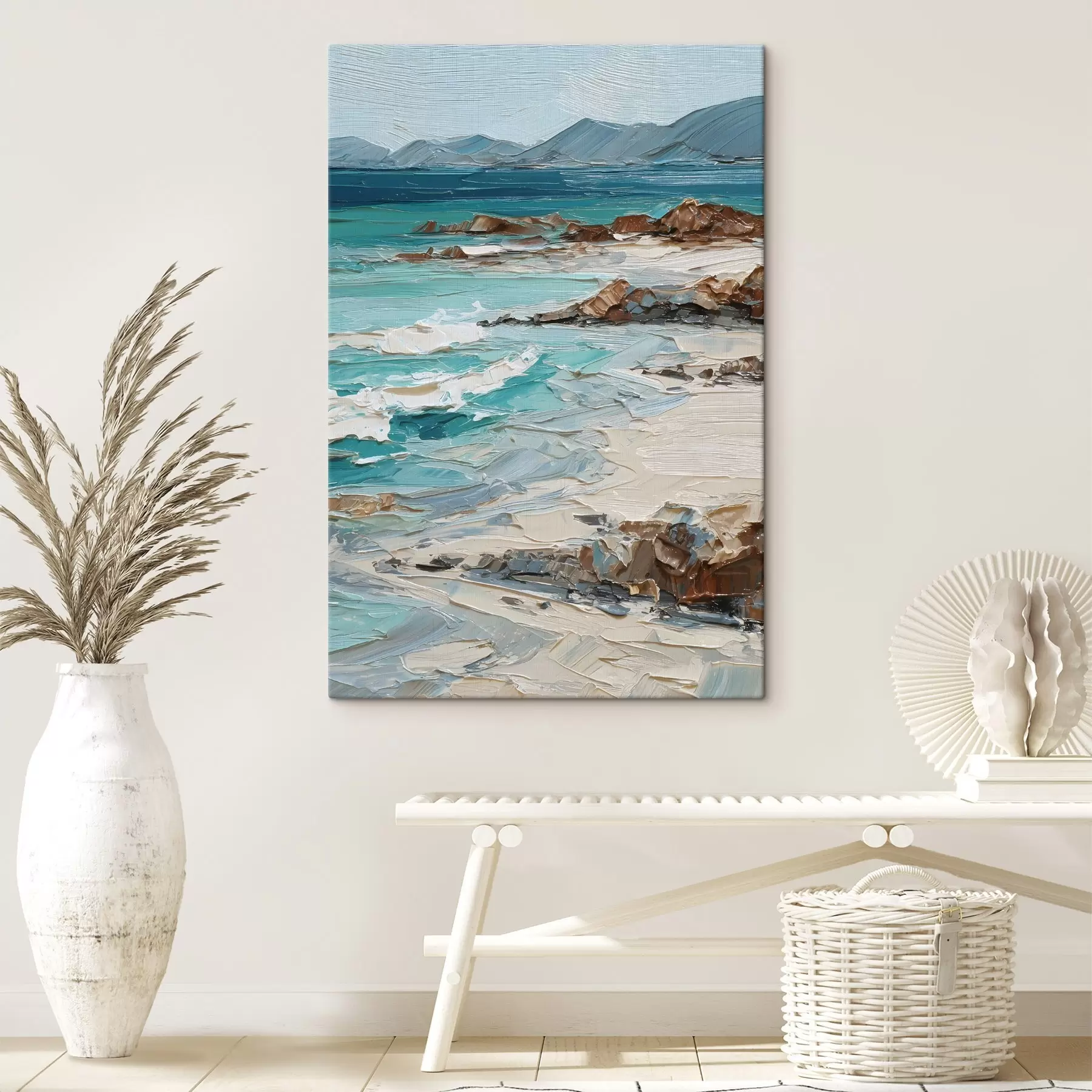  Schilderijen zeegezicht met kliffen s48996