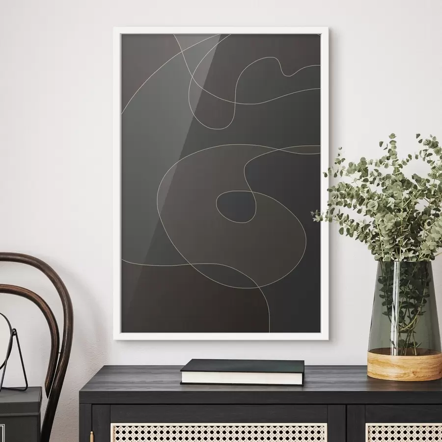 Fotobehang textuurexpressie in donkere tinten f48998