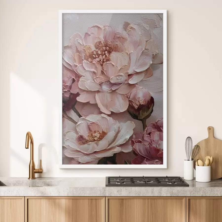 Fotobehang Boeketten met pioenrozen f49012