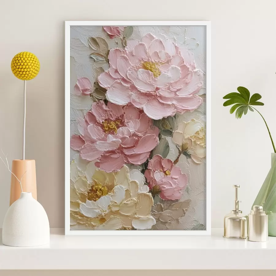 Fotobehang Boeketten met pioenrozen f49013