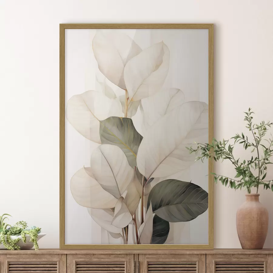 Fotobehang Sierbladeren f49026