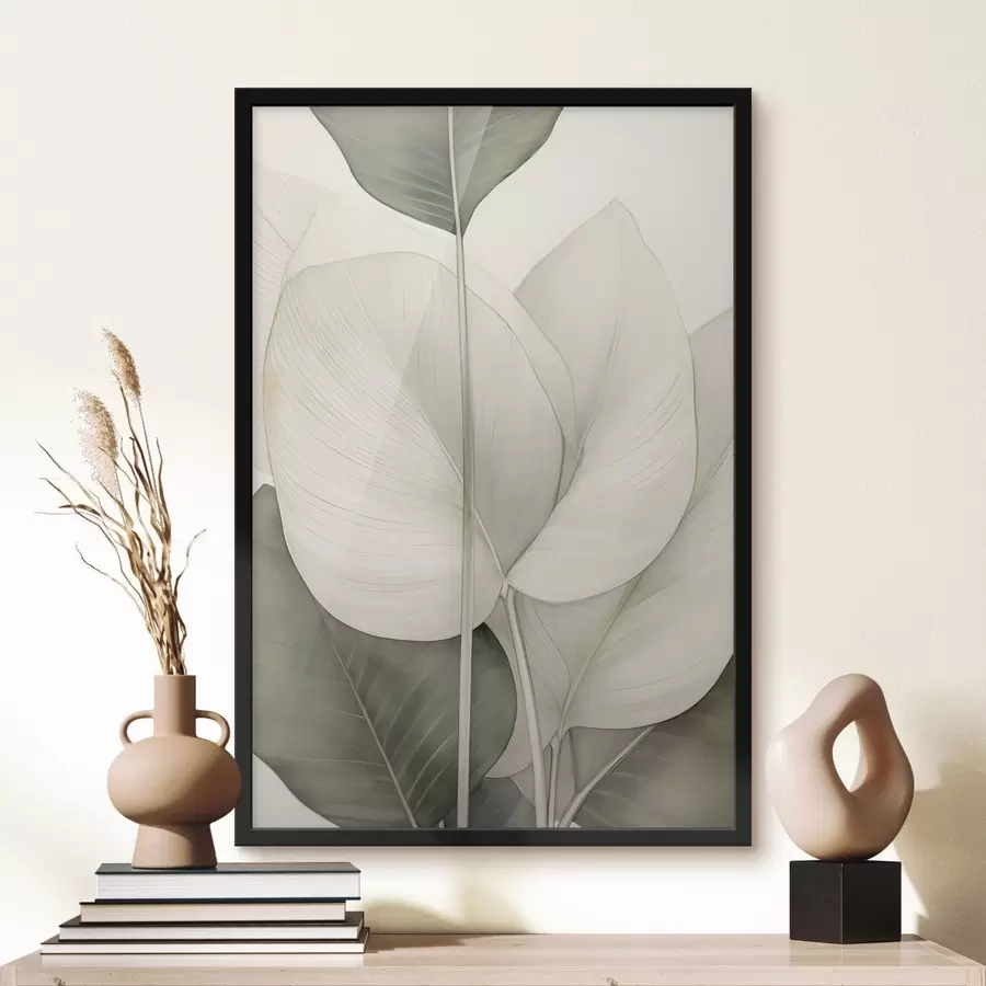 Fotobehang Close-up van botanische bladeren f49027