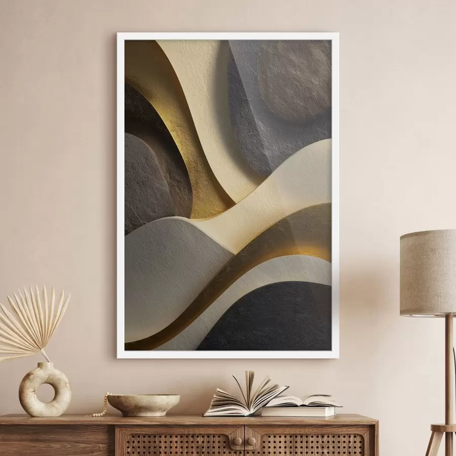 Fotobehang Vloeiende vormen f49034