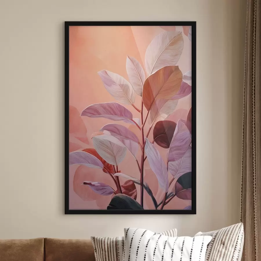 Fotobehang Sierbladeren f49038