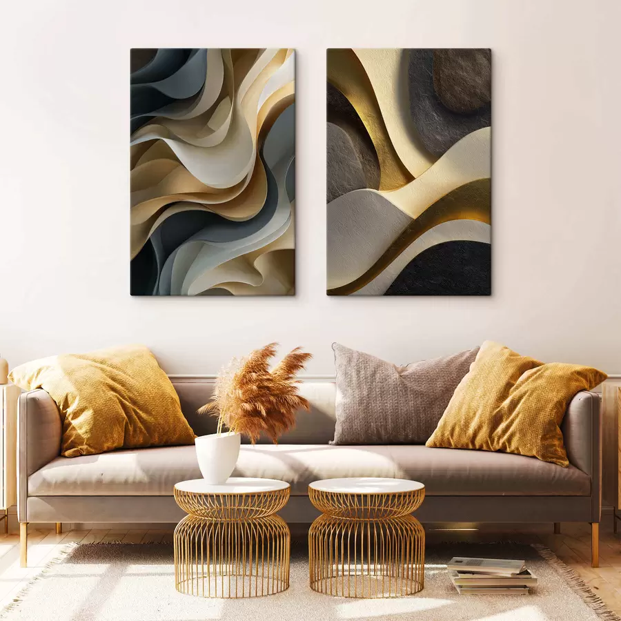 Schilderijen Abstracte golven m30425
