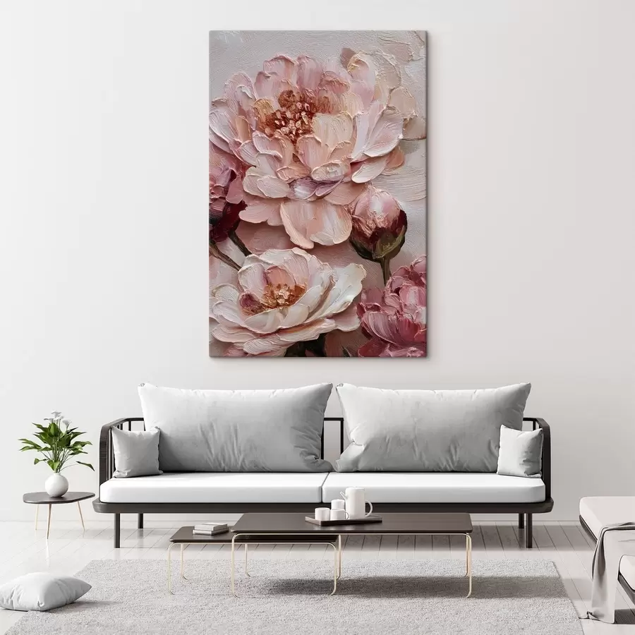  Schilderijen Boeketten met pioenrozen s49012