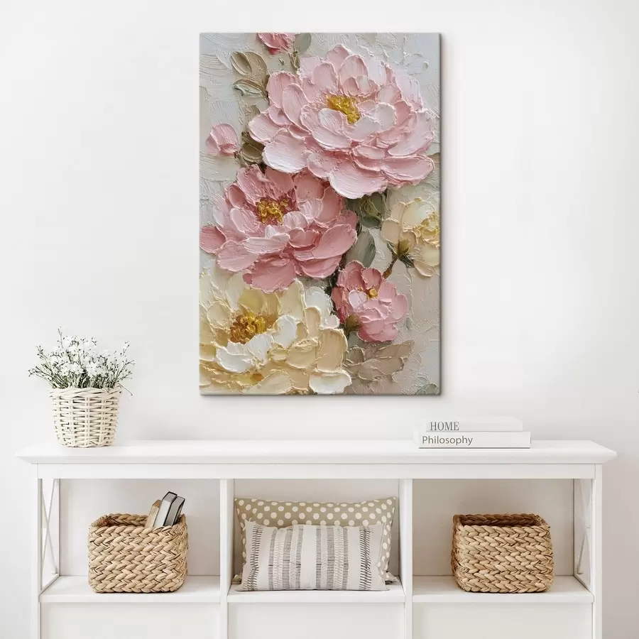  Schilderijen Boeketten met pioenrozen s49013