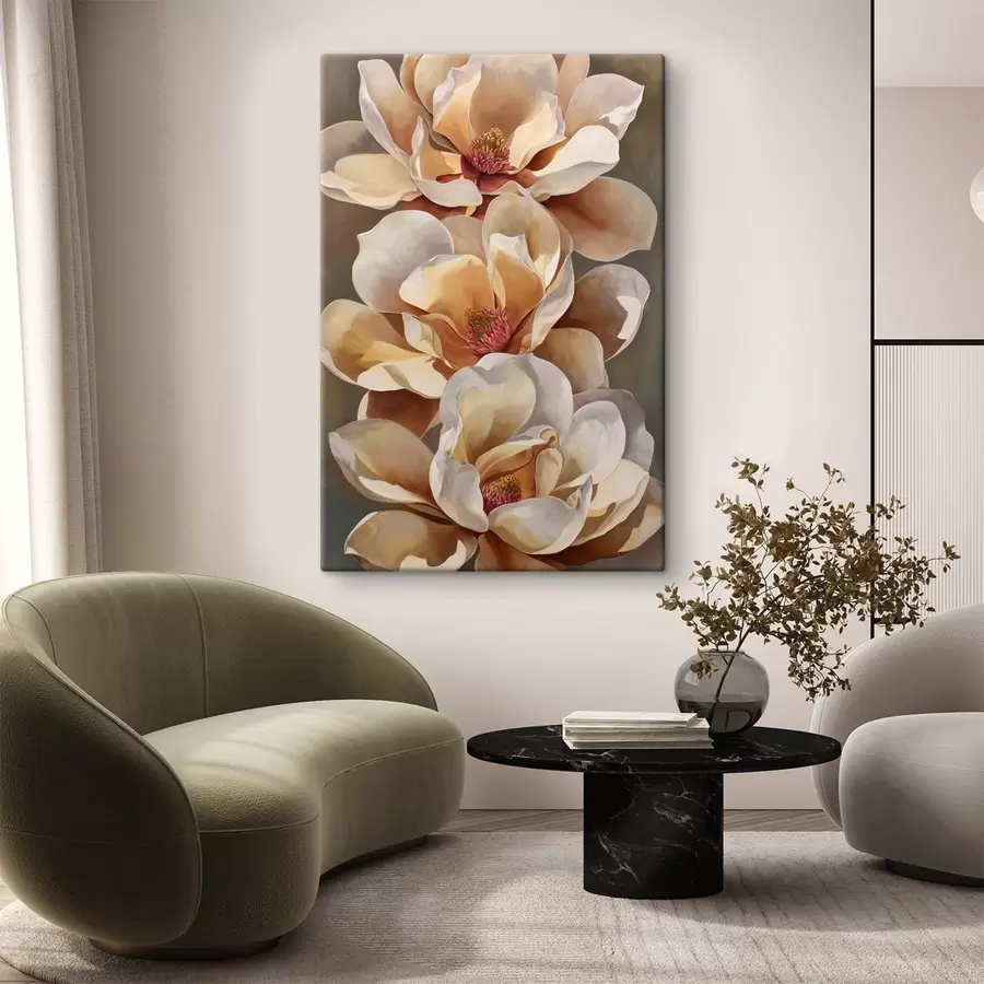  Schilderijen Verticale magnoliabloem s49014