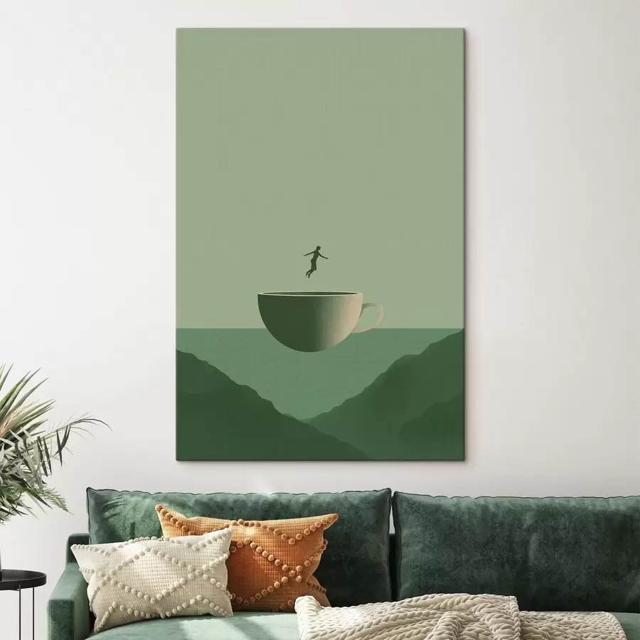  Schilderijen Beker boven de bergen s49028