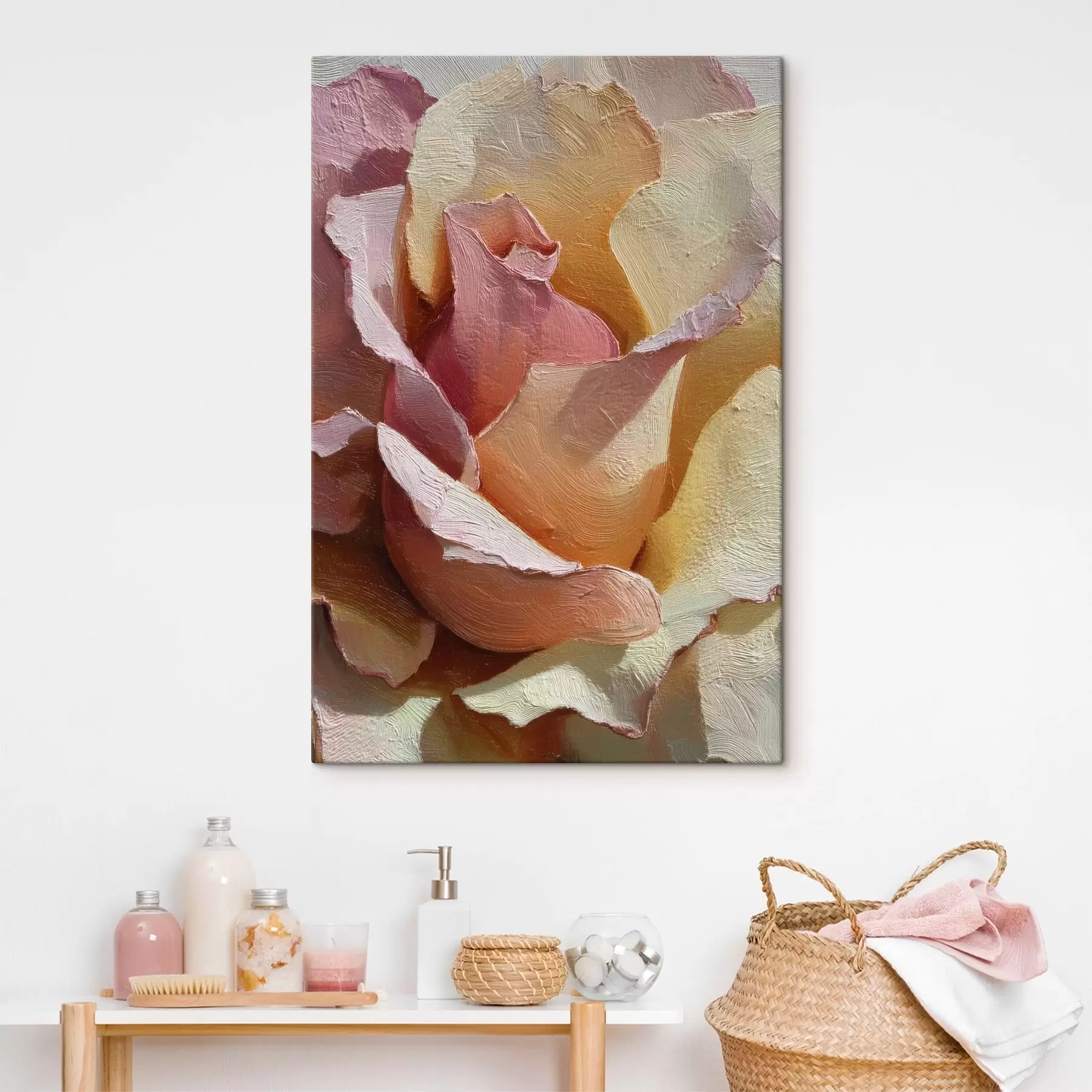  Schilderijen Geschilderde bloemtextuur s49032