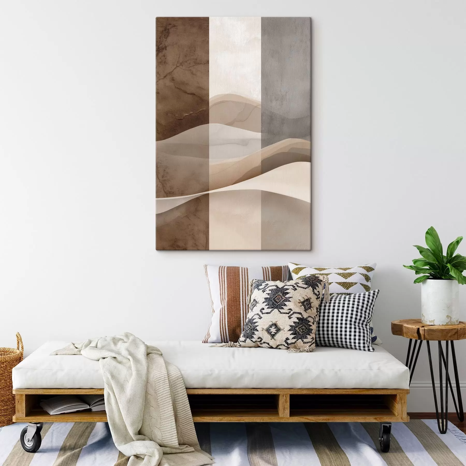  Schilderijen Abstracte zandlagen s49040