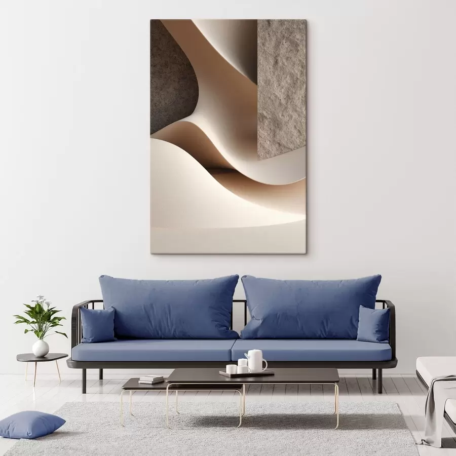  Schilderijen Zandstroom met structuur s49044