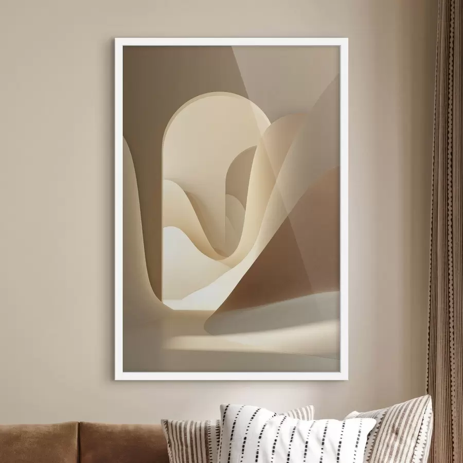 Fotobehang Abstract Arch Landschap f49043