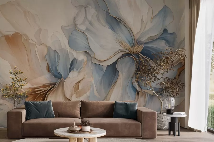 Fotobehang Bloemblaadjes van licht w05578