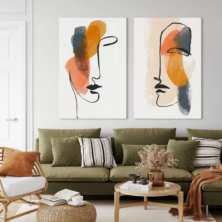  Schilderijen Abstracte portretten m30395