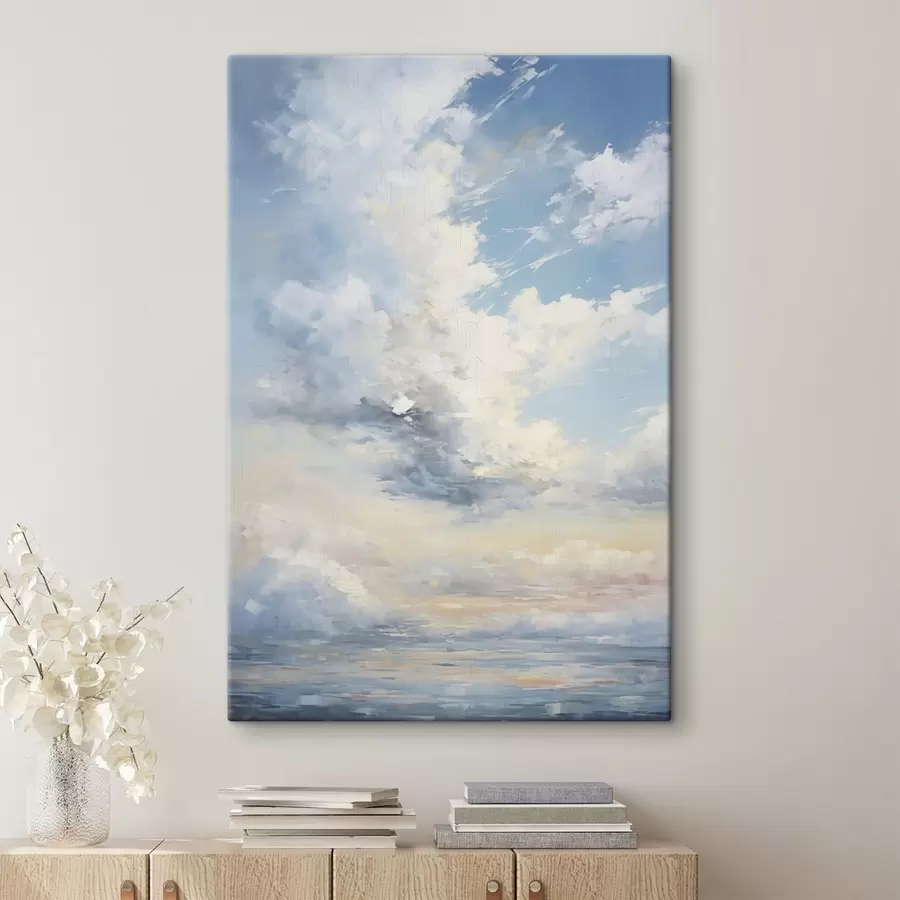  Schilderijen Schilderij met imitatie van de lucht s49058