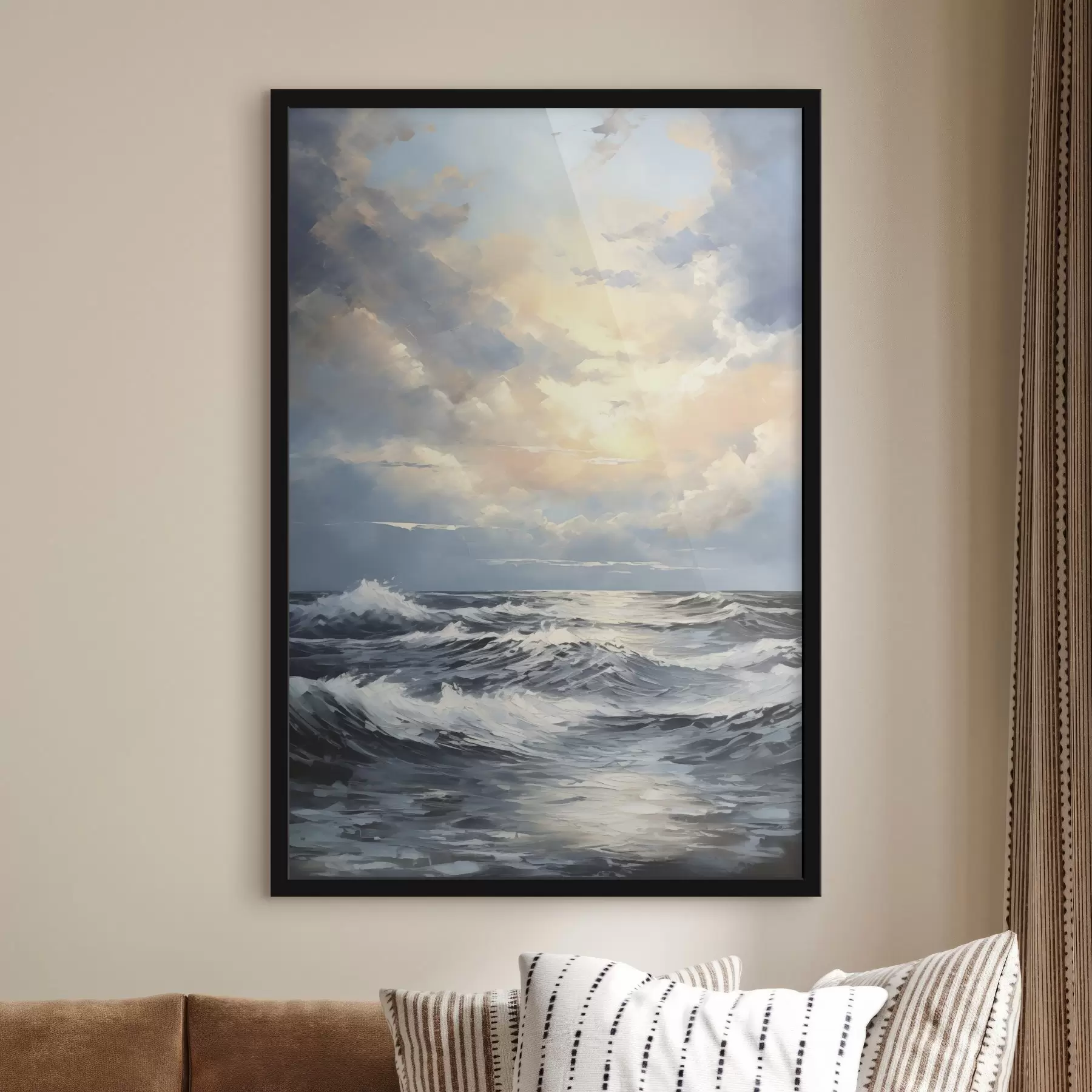 Fotobehang De avondhemel boven de zee f49049