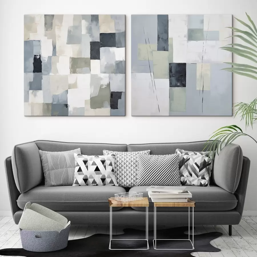 Fotobehang Abstracte compositie, imitatie van schilderkunst m30439