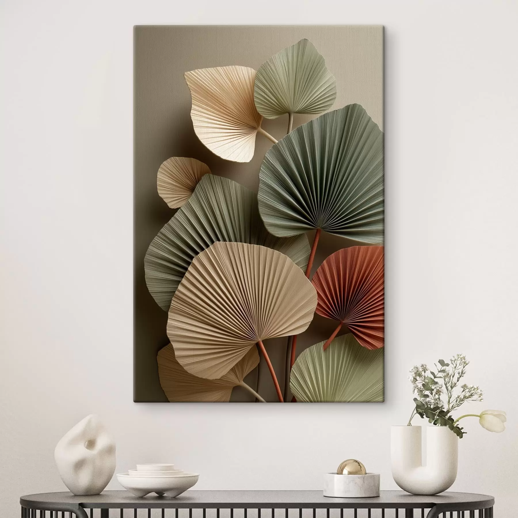 Schilderijen Abstracte bladeren s49093